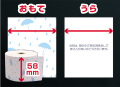 ファンシーレジ用紙　雨の日　（58mm）　3巻入