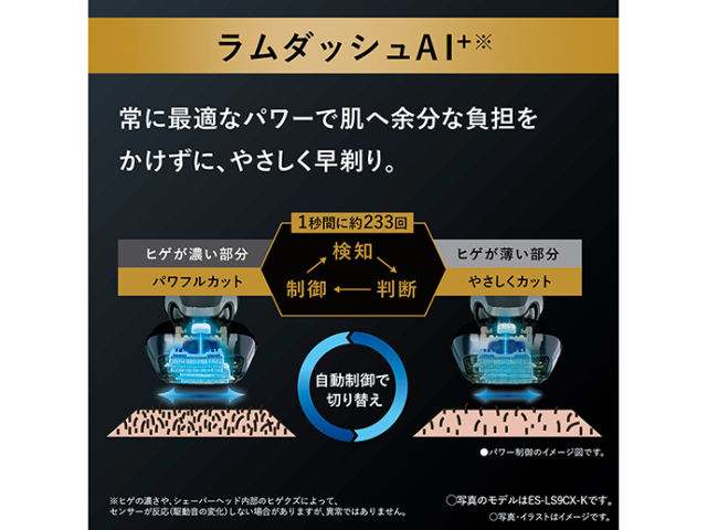 Panasonic メンズシェーバー ラムダッシュPRO 6枚刃 ES-LS9Q-K