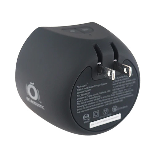 コンセントスピーカー「コンスピ」オレンジ/ブラック