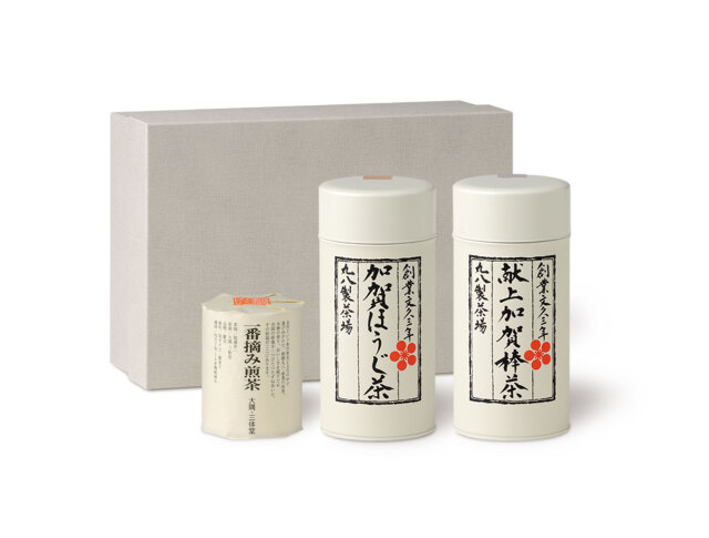 K3-203(献上・加賀ほうじ・三体堂各缶×1) 丸八製茶場オンラインショップ