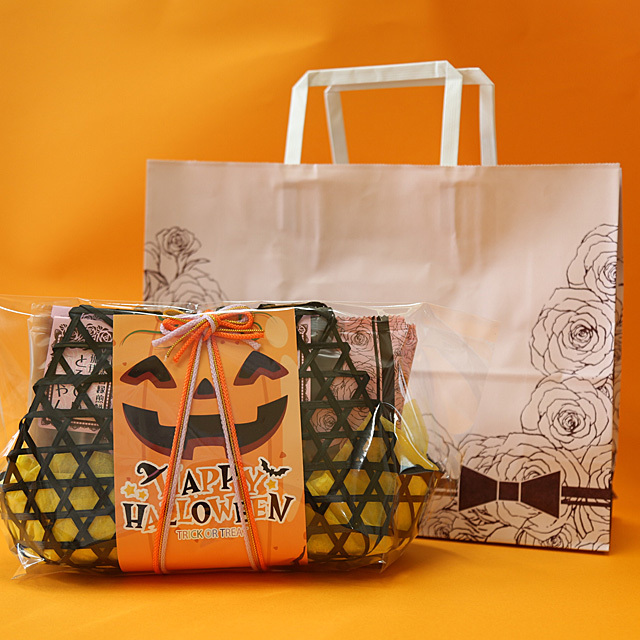 ○ハロウィン限定○保育園のイベント行事に☆ぷちお菓子袋「かぼちゃ」