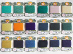 オリヅル　絹手縫い糸　40m巻　バラ（136～154番）