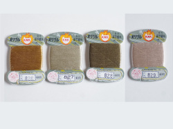 オリヅル　絹手縫い糸　40m巻　バラ（826～829番）