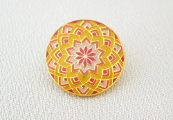 毬屋オリジナルてまりピンズ（オレンジ）