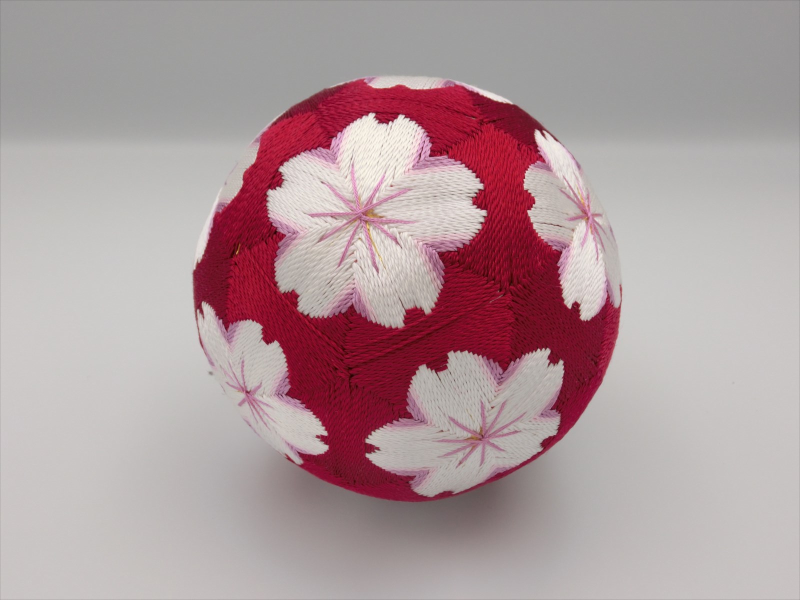 Miyuki様専用 手毬 てまりNo.24 お地蔵様と桜＆蝶々 さくら ☆