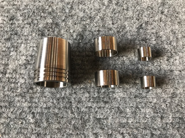 影竿「縁430」用口金＆ハンドルパイプ（チタン）