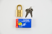 アルファ　シリンダー南京錠【訳アリ商品　箱汚れ等】