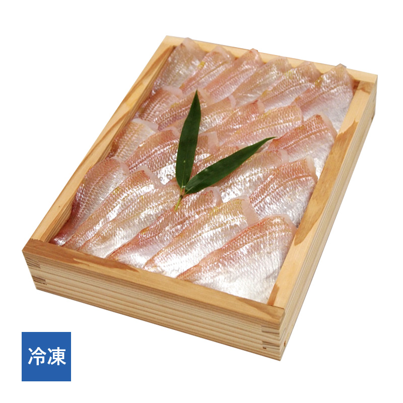 【送料無料】【冷凍】 すずめ小鯛 (小鯛の笹漬け)　井桁木箱　特大1kg　半樽11個分[_215502_]【NE】