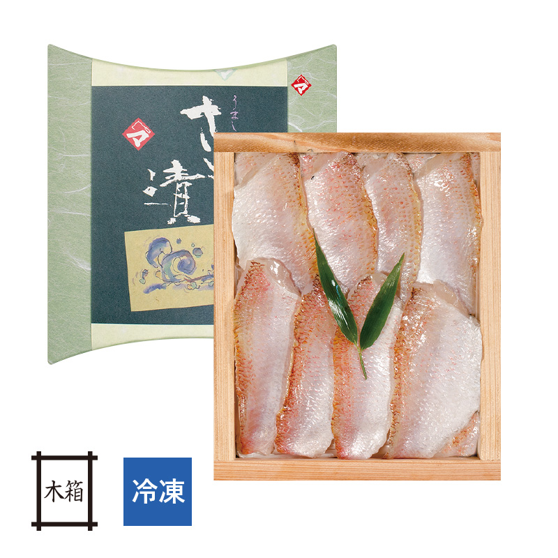 【冷凍】のどぐろの笹漬け　井桁木箱入り　１個 [_212010_]