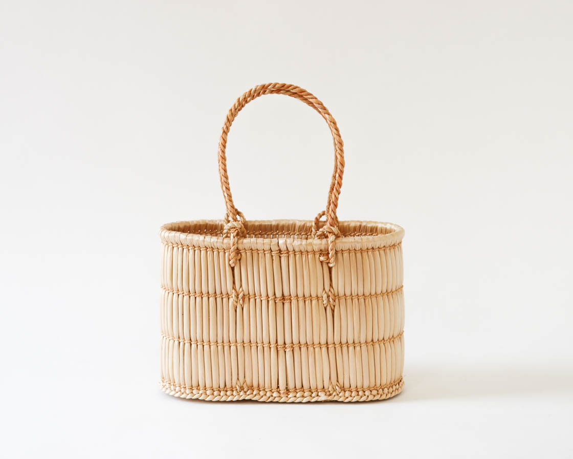 岡山 蒜山がま細工 手提げ (ミニ)