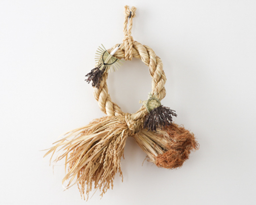 宮崎 わら細工たくぼ 根つき穂つき (鶴亀)