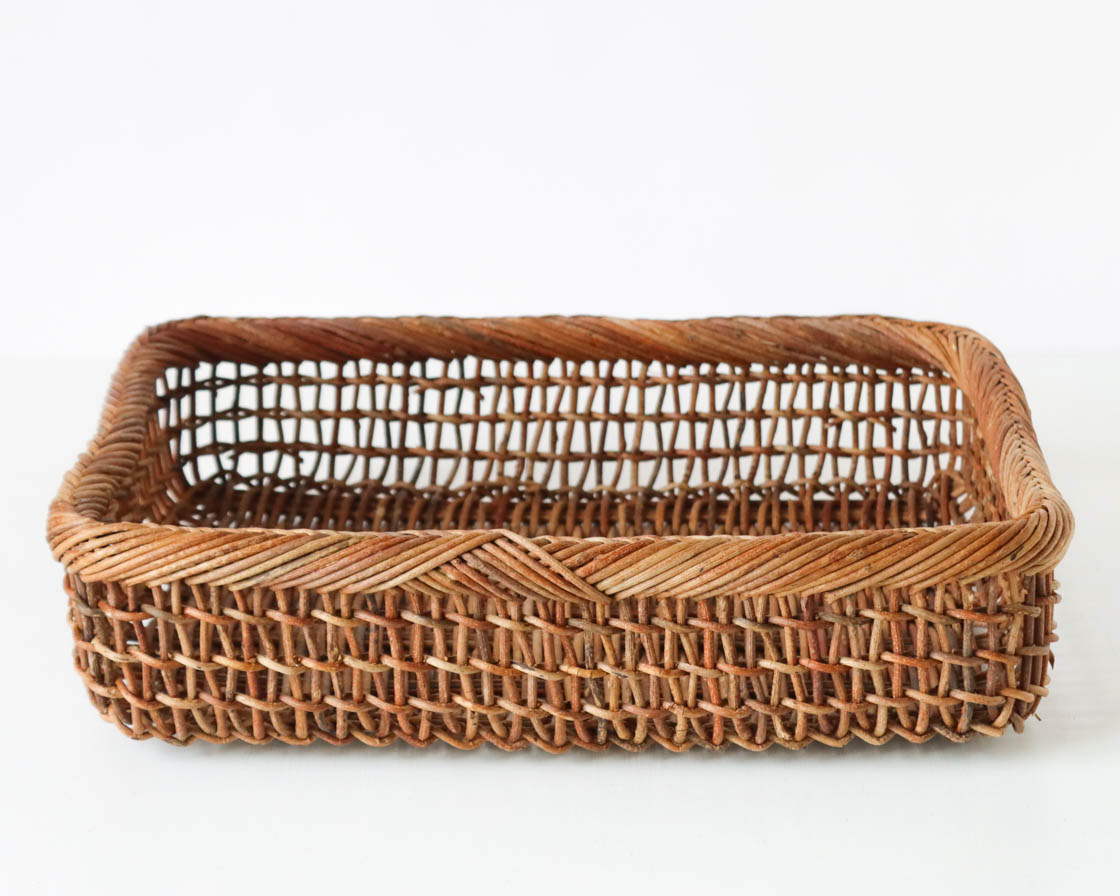 青森 あけび こだし編み 浅かご