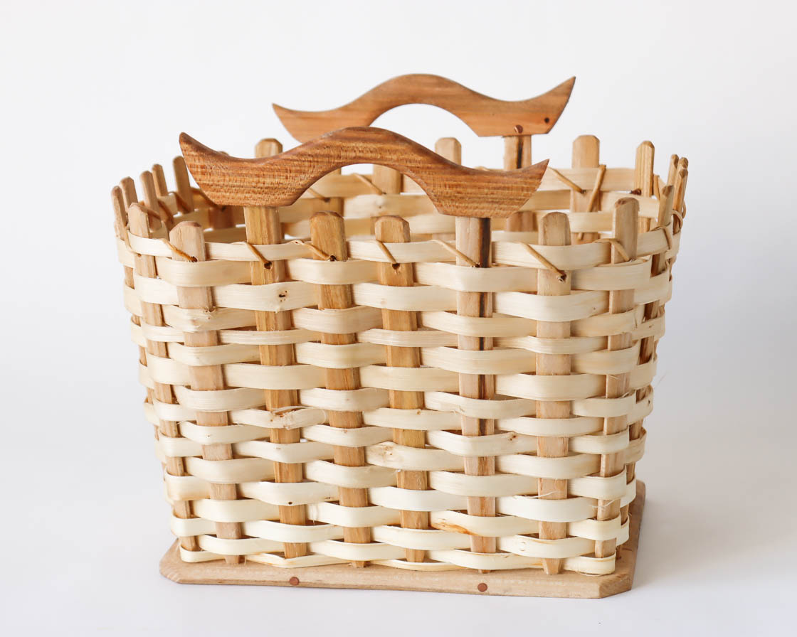 ノルウェー handkipe｜チェリーとヤナギ 手付きかご