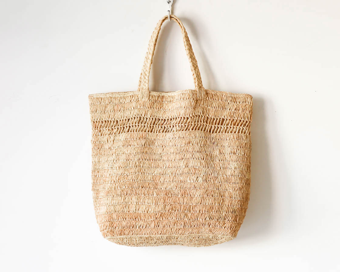 マダガスカル AMPIANA  line tote bag (L)