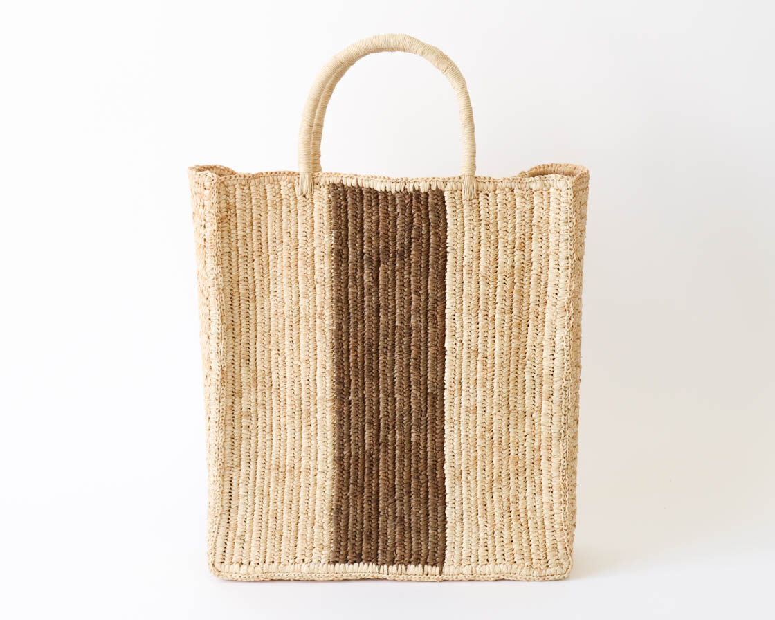 マダガスカル AMPIANA paper bag - brown