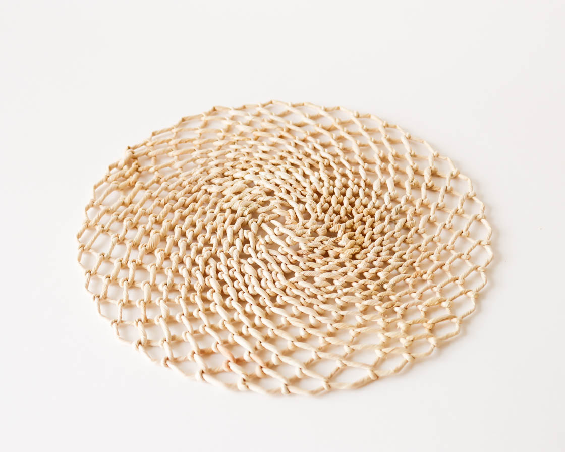 スロバキア corn husk ラウンドマット