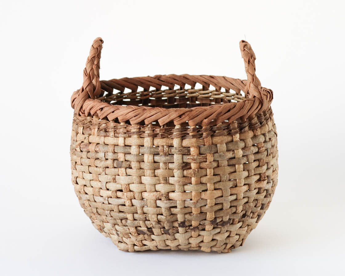 長野 くるみ 丸かご (手付き)