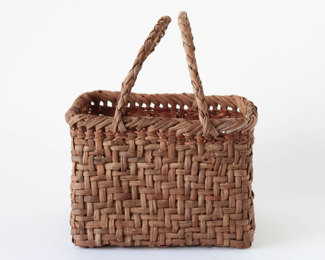 長野 やまぶどう 正方かご (長手付き)