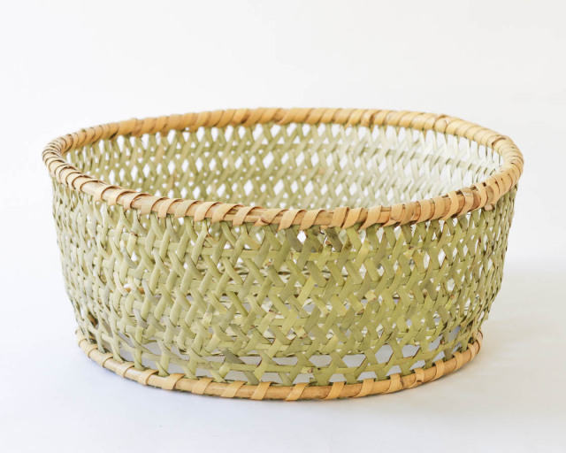 長野 根曲竹 茶碗かご (丸-大)