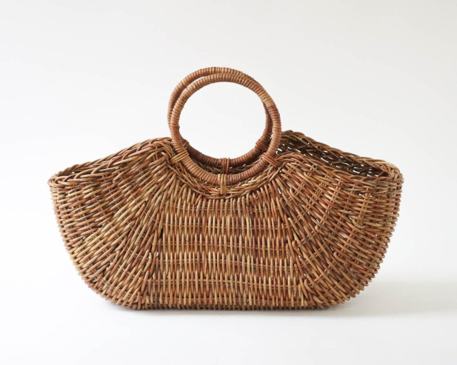 青森 あけび 手提げ (織編-リング)