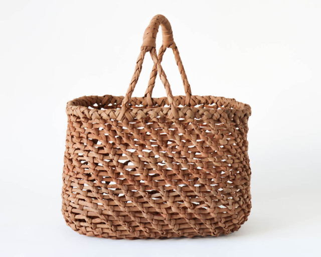 長野 やまぶどう ななめ編み（楕円）