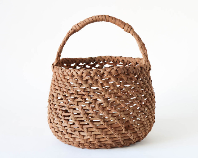 長野 やまぶどう ななめ編み（丸）