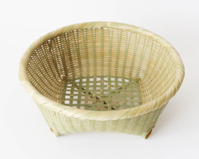 高知 四つ目底 茶碗かご (大)