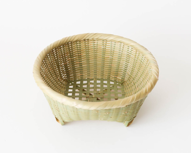 高知 四つ目底 茶碗かご (小)