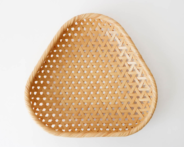 大分 亀甲編み 盛かご (三角 大)