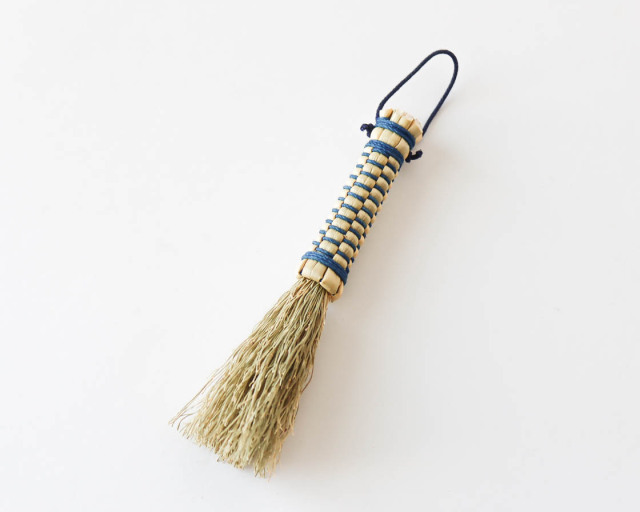 [中津箒] 筒型小箒 (藍)