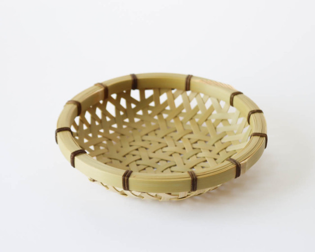 大分 真竹 盛皿 麻の葉 (小)