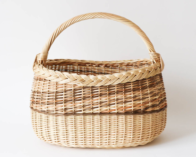 ラトビア オーバル バスケット