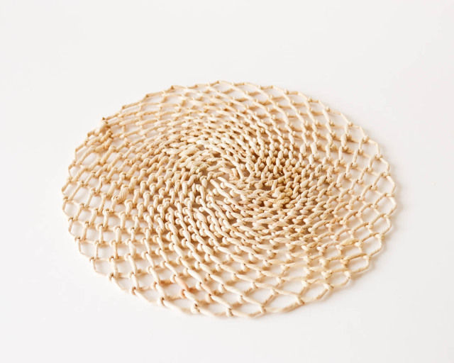 スロバキア corn husk ラウンドマット