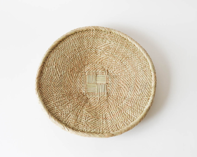 ジンバブエ 椰子 ビンガバスケット (ナチュラル S)