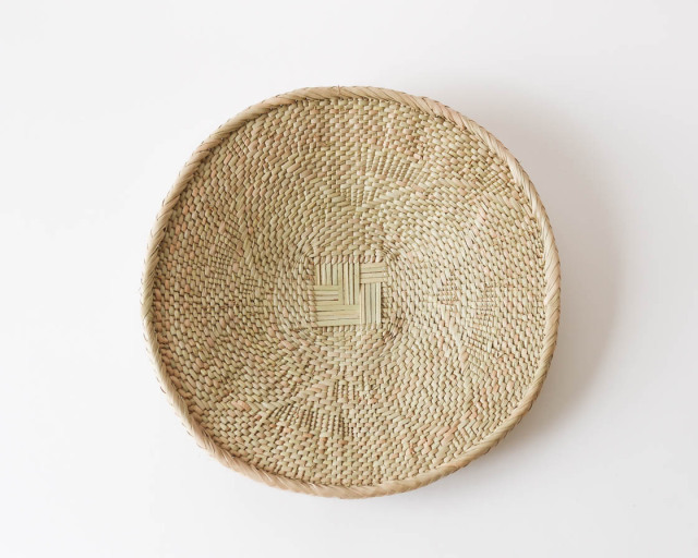 ジンバブエ 椰子 ビンガバスケット (ナチュラル S)