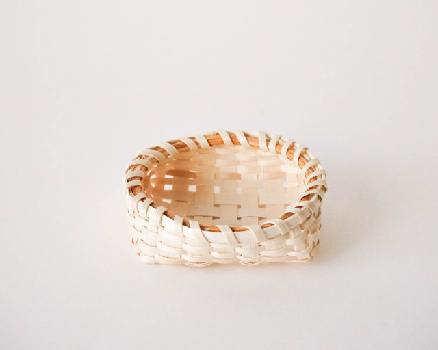 滋賀県 小原かご カゴアミドリ おやつかご 滋賀 小原かご おかしかご (S)