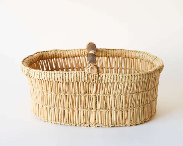 長野 わら りんごかご (小)