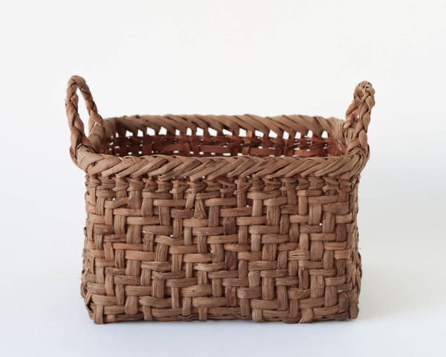 長野 やまぶどう 正方かご (手付き)