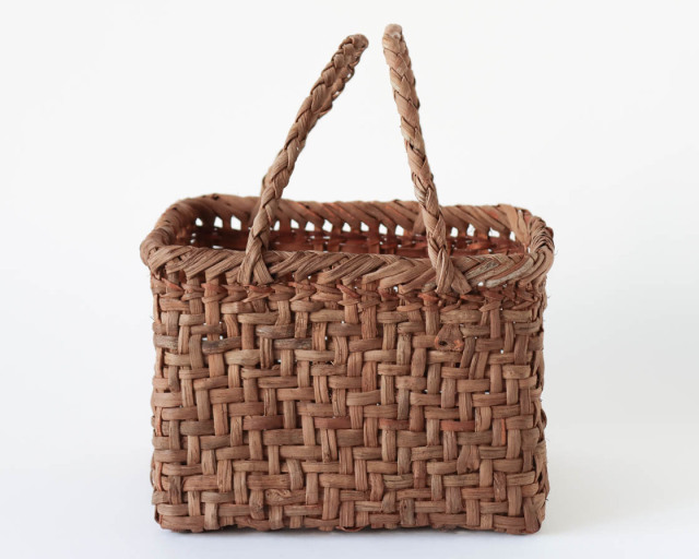 長野 やまぶどう 正方かご (長手付き)