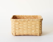 大分 真竹 寄せ編み 収納かご (小-深)