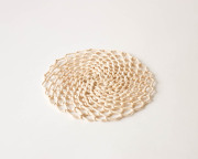 スロバキア corn husk ラウンドマット (18cm)