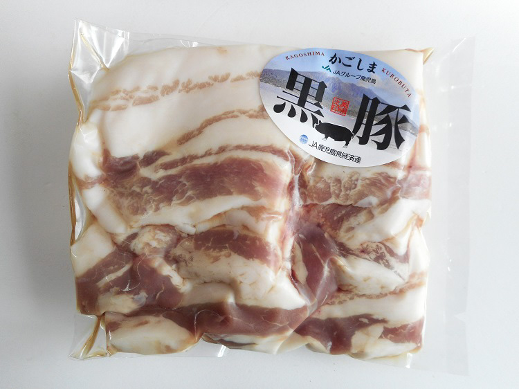 鹿児島産黒豚 焼肉用バラ肉 200ｇ【0.2kg】