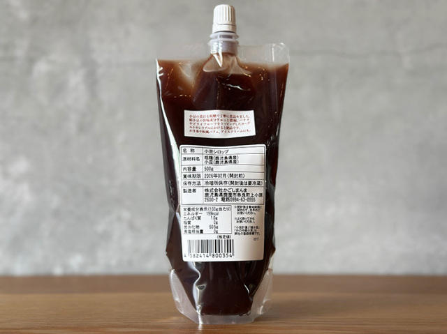 徳用パウチタイプ♪ かのや姫小豆の小豆シロップ500g