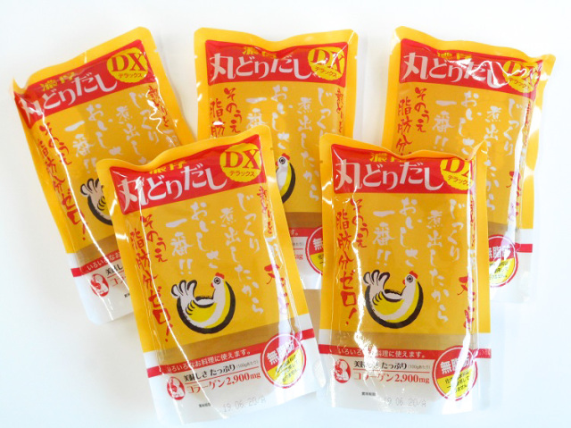 【お得】調味料(アミノ酸)不使用・万能丸どりだしDX(丸鶏スープストック) 250ｇ×5袋セット【1.5kg】