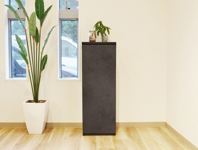 セミオーダー本棚 BOOKER［ブッカー］板扉・ロータイプ 幅30～40cm