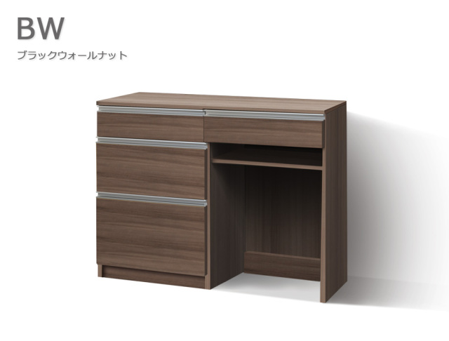 セミオーダーキッチンカウンターLASCO 3段チェスト・ゴミ箱収納 （幅80