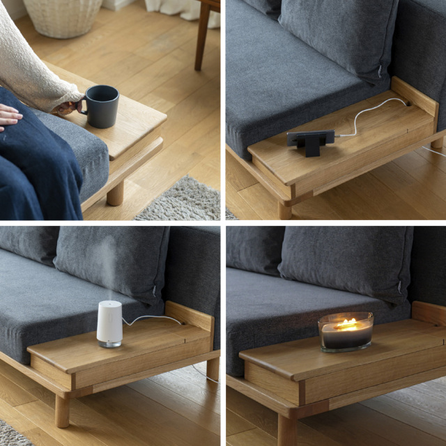 Fumi ながら時間を楽しむソファ（幅180cm×奥行90cm×高さ77cm）