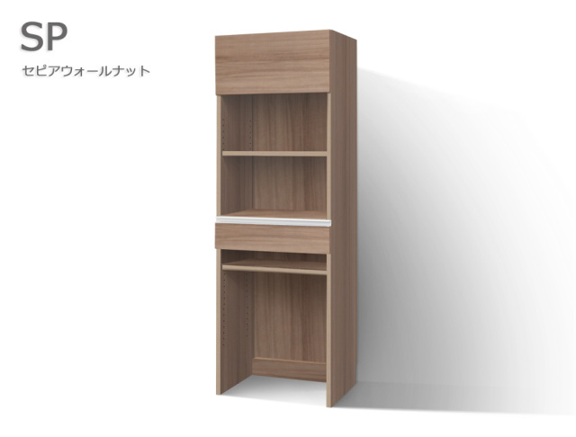 セミオーダーレンジ台LASCO ゴミ箱収納（幅40～60cm×奥行42/47/52cm×高