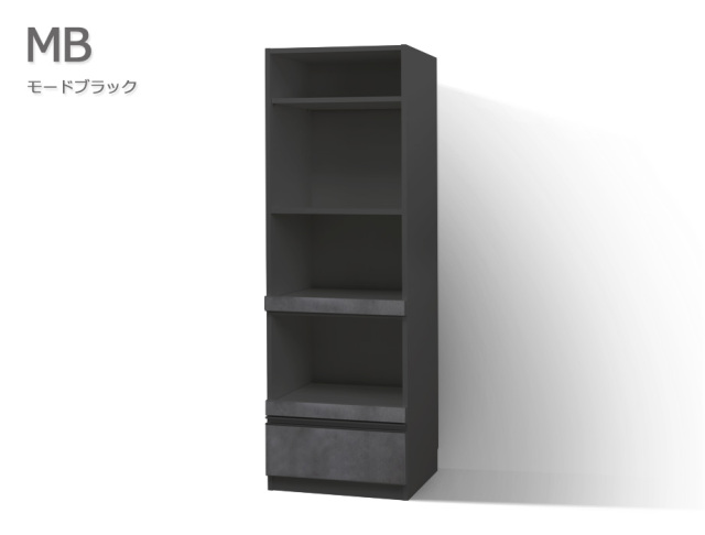 セミオーダーレンジ台LASCO 2段家電収納（幅61～80cm×奥行42/47/52cm