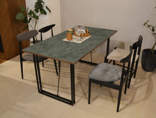 ☆定価58104円☆BONITA ダイニングテーブル 140幅 DBR/NA 白う 